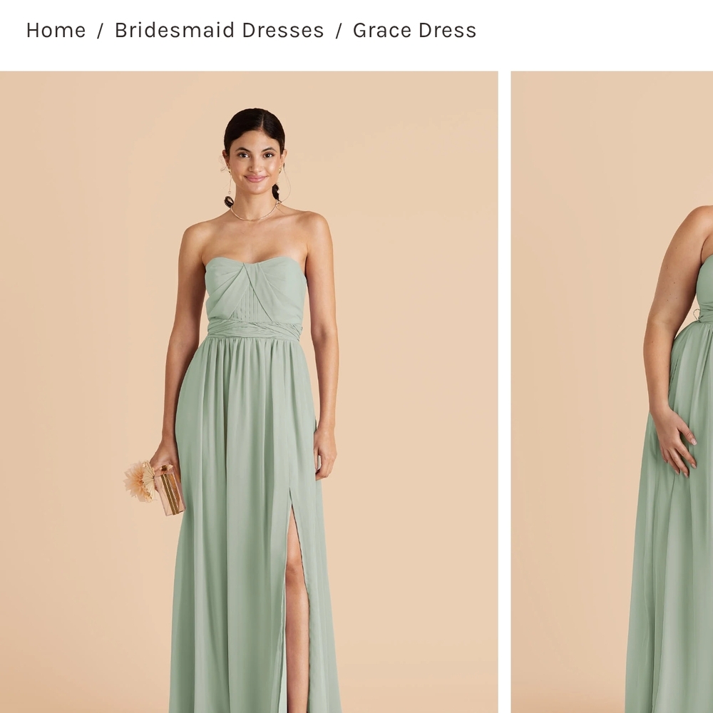 Birdy Grey Chiffon Sage Green Bridesmaid Dress